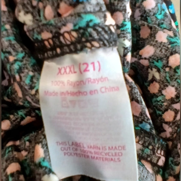 Micro Ditsy Floral High-Low Maxi Skirt Womens 3X Cottagecore Fairy Whimsygoth - Picture 5 of 6